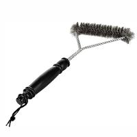 Escova Limpa Grelha Churrasqueira Cerdas De Aço Grill Espeto - 1