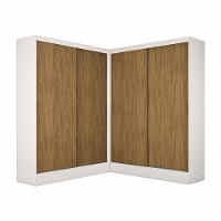Closet Casal Duplo Belém 4 Portas 4 Gavetas Carioca Móveis Branco Cinamomo - 2