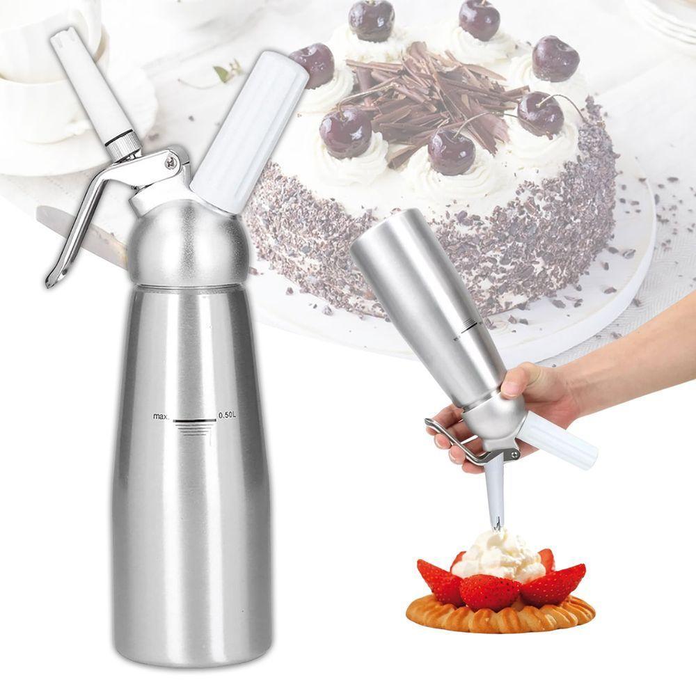 Garrafa Sifão Chantilly Alumínio 500 Ml Gourmet Profissional - 6