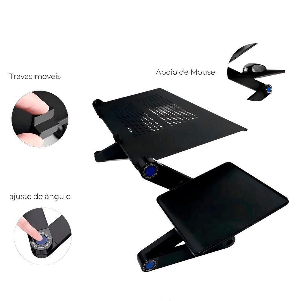 Suporte Mesa Portátil Dobrável Para Notebook Regulável - 5