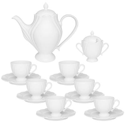 Conjunto Cafezinho 14 Peças Soleil White Oxford
