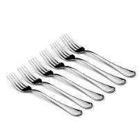 Kit 6 Garfos Aço Inox Talher Mesa Cozinha Buffet Restaurante - 1