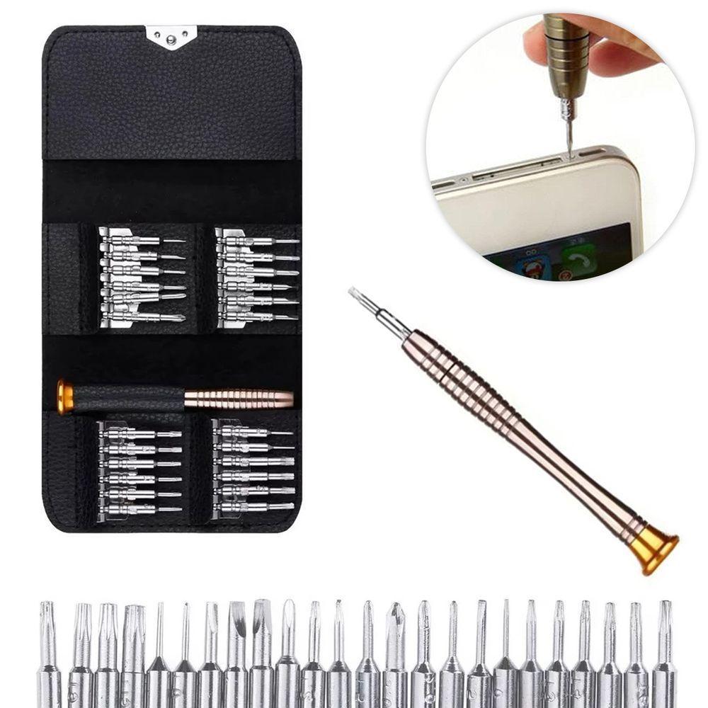 Jogo De Chaves De Precisão 25 Pçs Aço Manutenção Celular Eletrônicos - 2