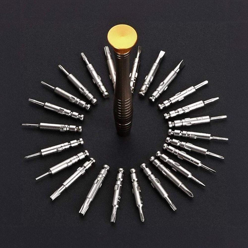 Jogo De Chaves De Precisão 25 Pçs Aço Manutenção Celular Eletrônicos - 6