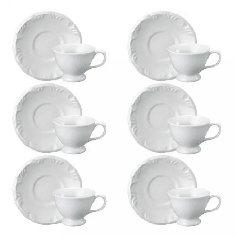 Conjunto de Xícara de Café com Pires 06 Peças Schmidt - 2