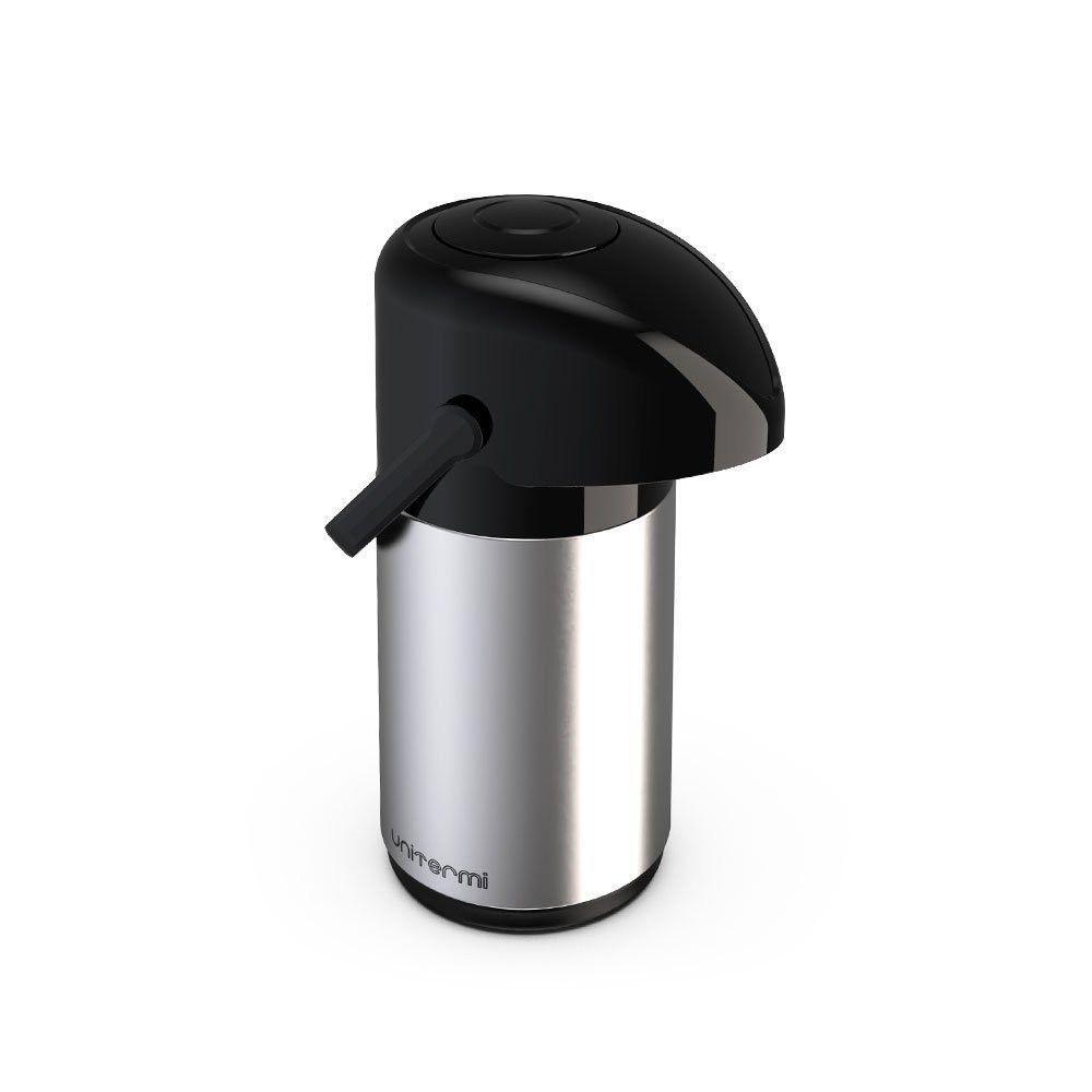 Garrafa Térmica Inox 600ml Bomba De Pressão Unitermi - 1