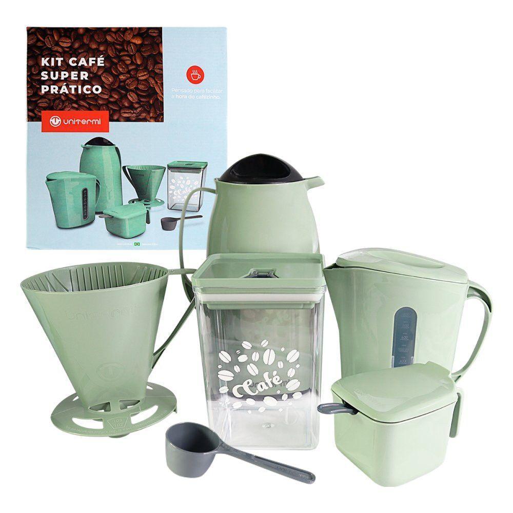 Kit Café Super Prático Com 6 Peças Verde - 1