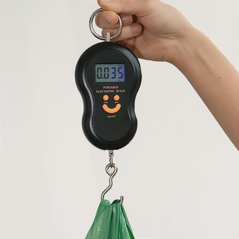 Balança Digital Gancho Portatil Viagem Mala Bagagem Sacola - 5