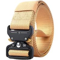 Cinto Tático Com Fivela De Engate Multifuncional Prático Eficiente Bege - 1