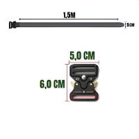 Cinto Tático Com Fivela De Engate Multifuncional Prático Eficiente Bege - 3