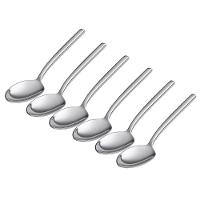 Kit 6 Colheres Aço Inox Mesa Sopa Talher Buffet Restaurante - 1