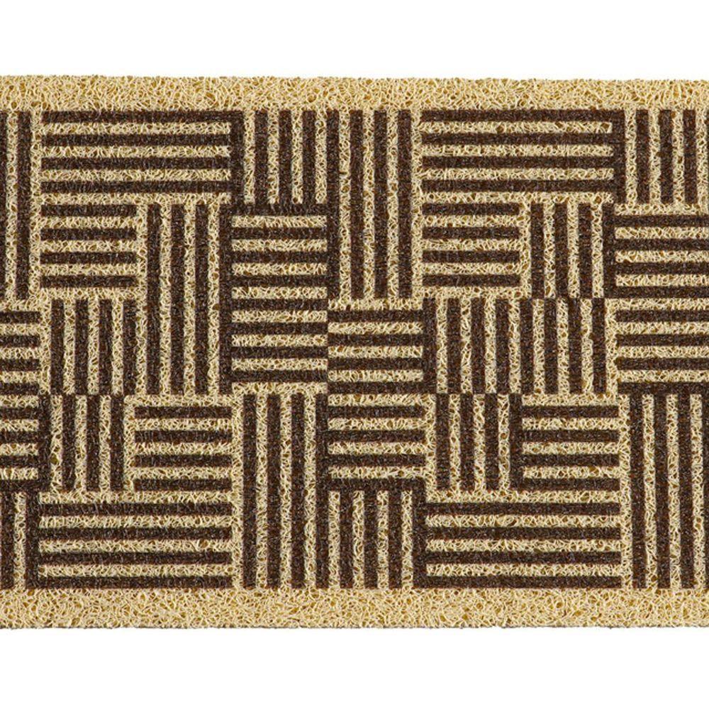 Tapete Capacho Para Porta Vinil 30x70cm Ladrilhos - 3