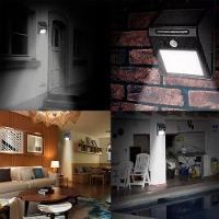 Luminária Parede Solar 30 Leds Sensor Movimento Luz Preto - 2