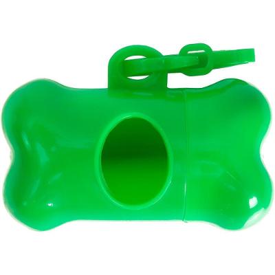 Coletor Higiênico Com Suporte E Saquinho Cachorro Gato Passeio Verde