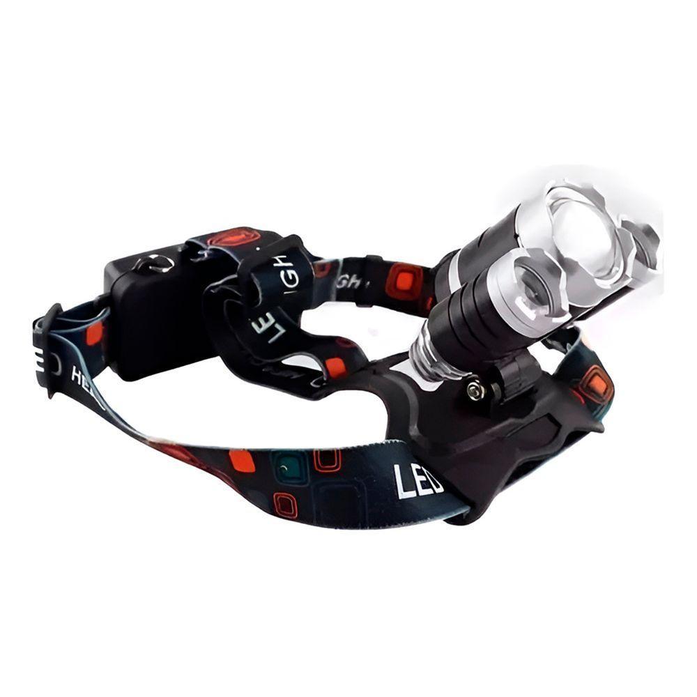 Lanterna De Cabeça 5 Led Recarregável De Longo Alcance Faixa Elástica - 5