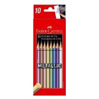 Lápis De Cor Ecolápis 120410g 10 Cores Metallic - Faber Castell - 1