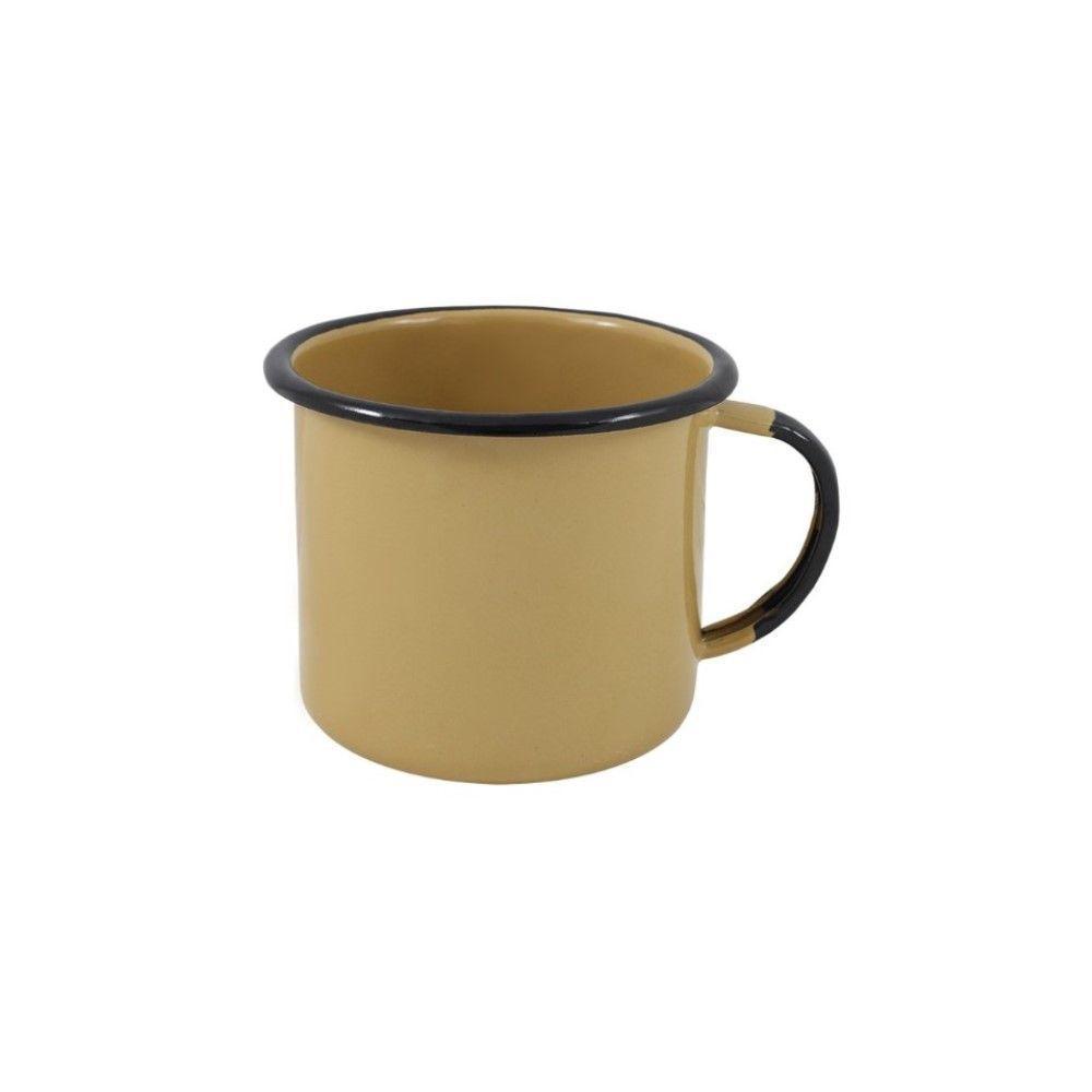 Caneca Média Esmaltada Marrom 160 Ml Ewel - 1