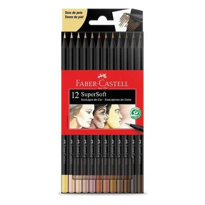 Lápis De Cor Ecolápis Supersoft 120712softtp 12 Cores Tons De Pele - Faber Castell