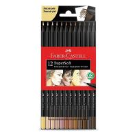 Lápis De Cor Ecolápis Supersoft 120712softtp 12 Cores Tons De Pele - Faber Castell - 1