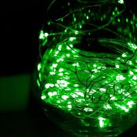 Pisca De Led Fio De Fada 20l 2 Metros A Bateria Natal Ano Novo Verde - 2