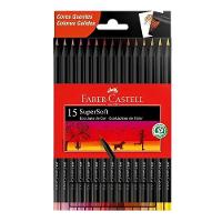 Lápis De Cor Ecolápis Supersoft 120715softcq 15 Cores Quentes - Faber Castell - 1