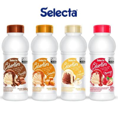 Kit 4 Cobertura Para Taça De Sorvete E Sobremesas Selecta 300gm