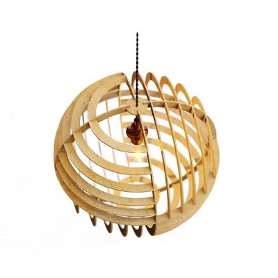 Luminária Teto Tipo Pendente Netuno Mdf - Completa Mdf Cru