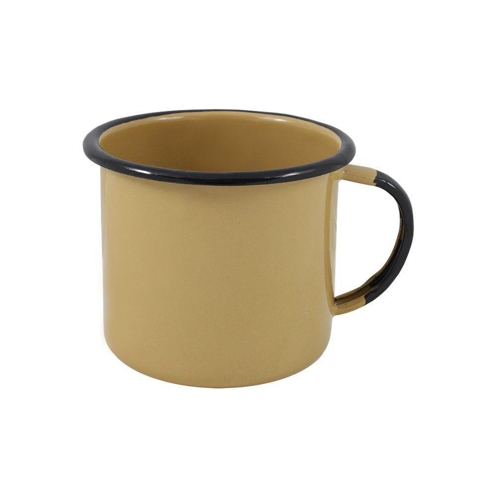 Caneca Grande Esmaltada Marrom 370 Ml Ewel - 1
