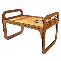 Bandeja Café Da Manhã Ou Colo Em Mdf - 1