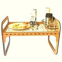 Bandeja Café Da Manhã Ou Colo Em Mdf - 5