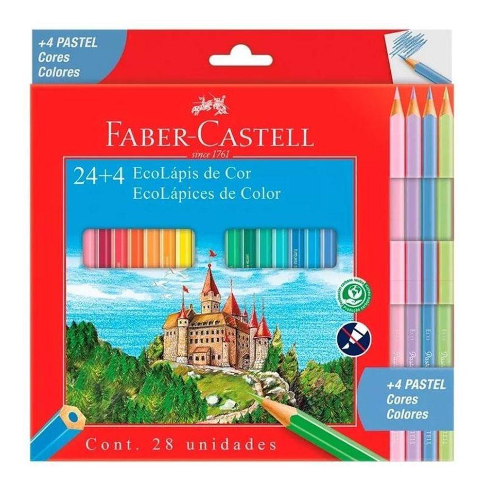 Lápis De Cor Ecolápis 120124+4p 28 Cores - Faber Castell - 1