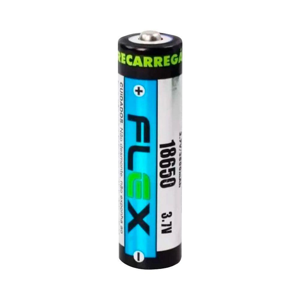 Bateria Recarregável Flex Fx-l18650 Lithium 3,7 V 3800 Mah - Ac3085 - 1
