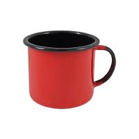 Caneca Grande Esmaltada Vermelho 370 Ml Ewel - 1