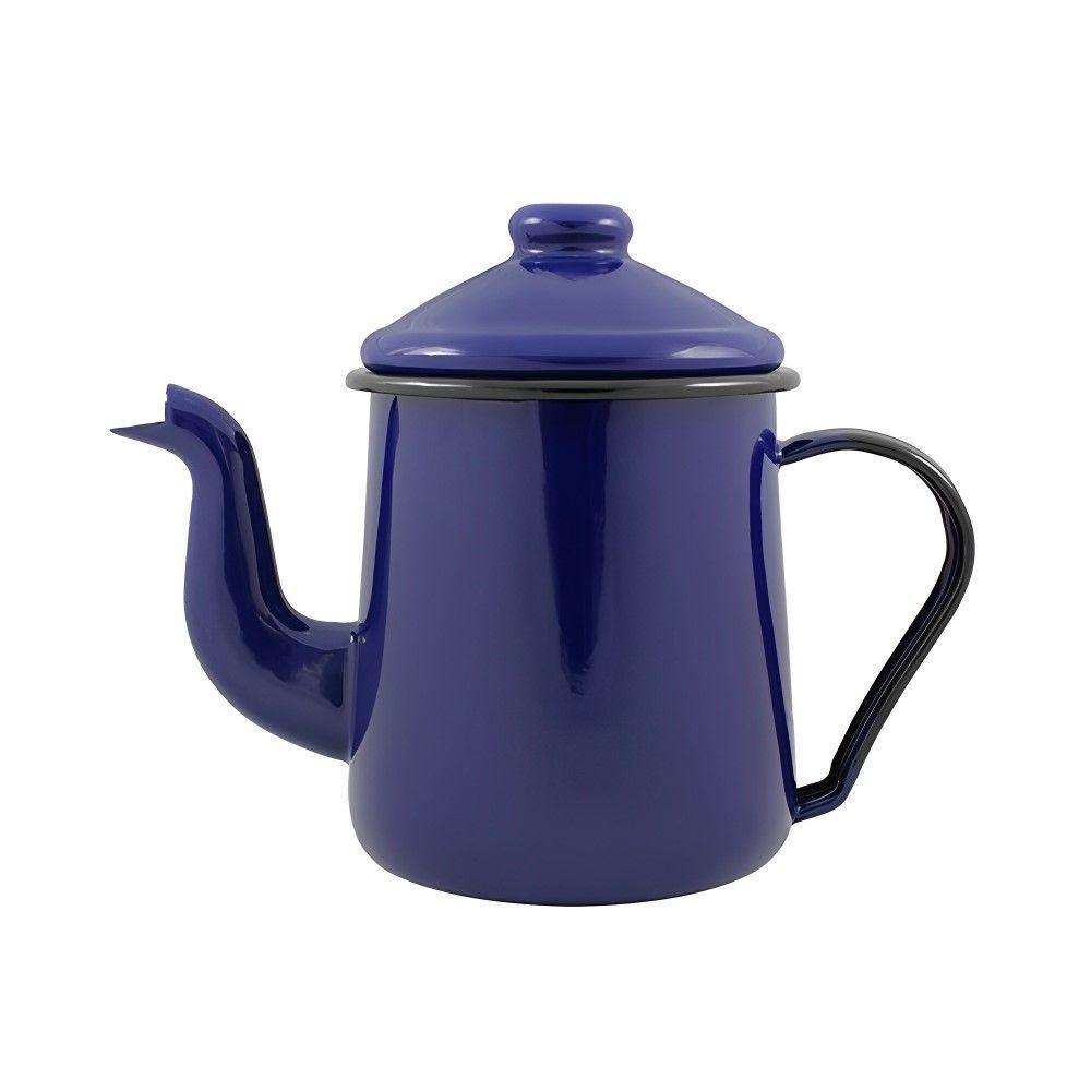 Cafeteira Tradicional Esmaltada Azul 1,1 L Ewel - 1