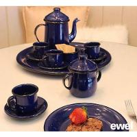 Cafeteira Tradicional Esmaltada Azul 1,1 L Ewel - 4