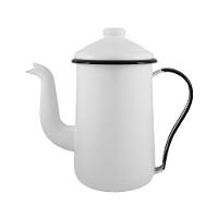 Bule Para Café Tradicional Esmaltado Branco 1,5 L Ewel - 1