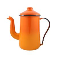 Bule Para Café Tradicional Esmaltado Laranja 1,5 L Ewel - 1
