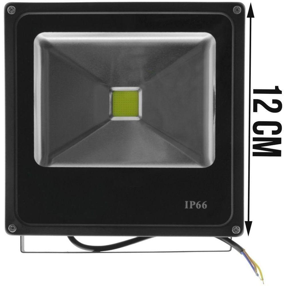Kit 6 Refletor De Led Externo Jardim Muro 10w Bivolt Verde - 2