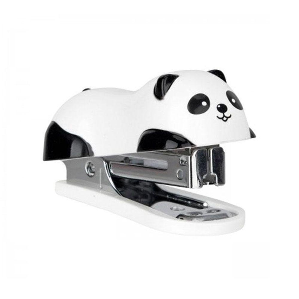 Mini Grampeador Panda Com Extrator E Grampos 12 Folhas Branco - Tilibra - 2
