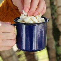 Caneca Grande Esmaltada Azul 370 Ml Ewel - 2