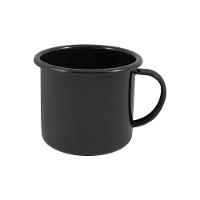 Caneca Grande Esmaltada Preto 370 Ml Ewel - 1