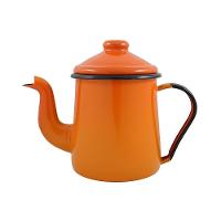 Cafeteira Tradicional Esmaltada Laranja 1,1 L Ewel - 1