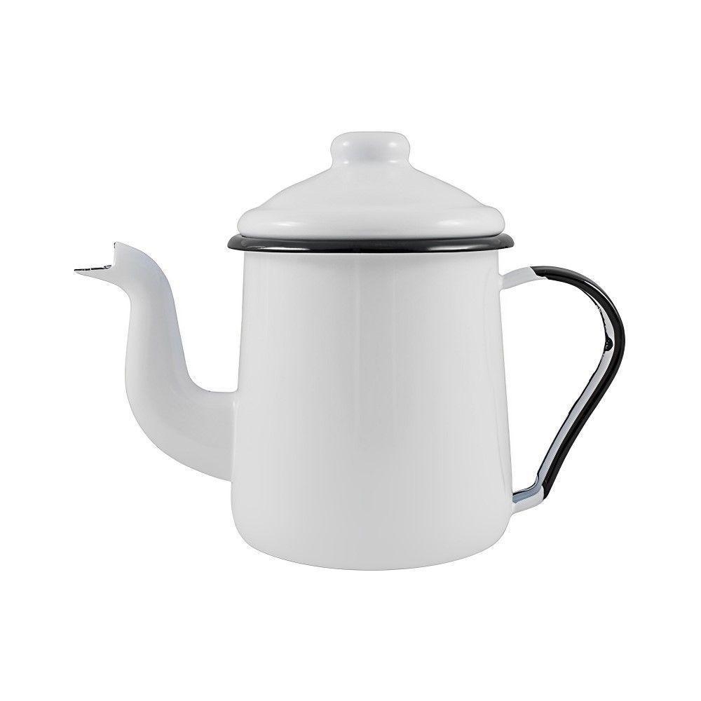 Cafeteira Tradicional Esmaltada Branco 1,1 L Ewel - 1