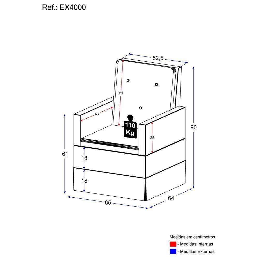 Poltrona De Amamentação Com Balanço Multimóveis Ex4000 Bege Bege - 2