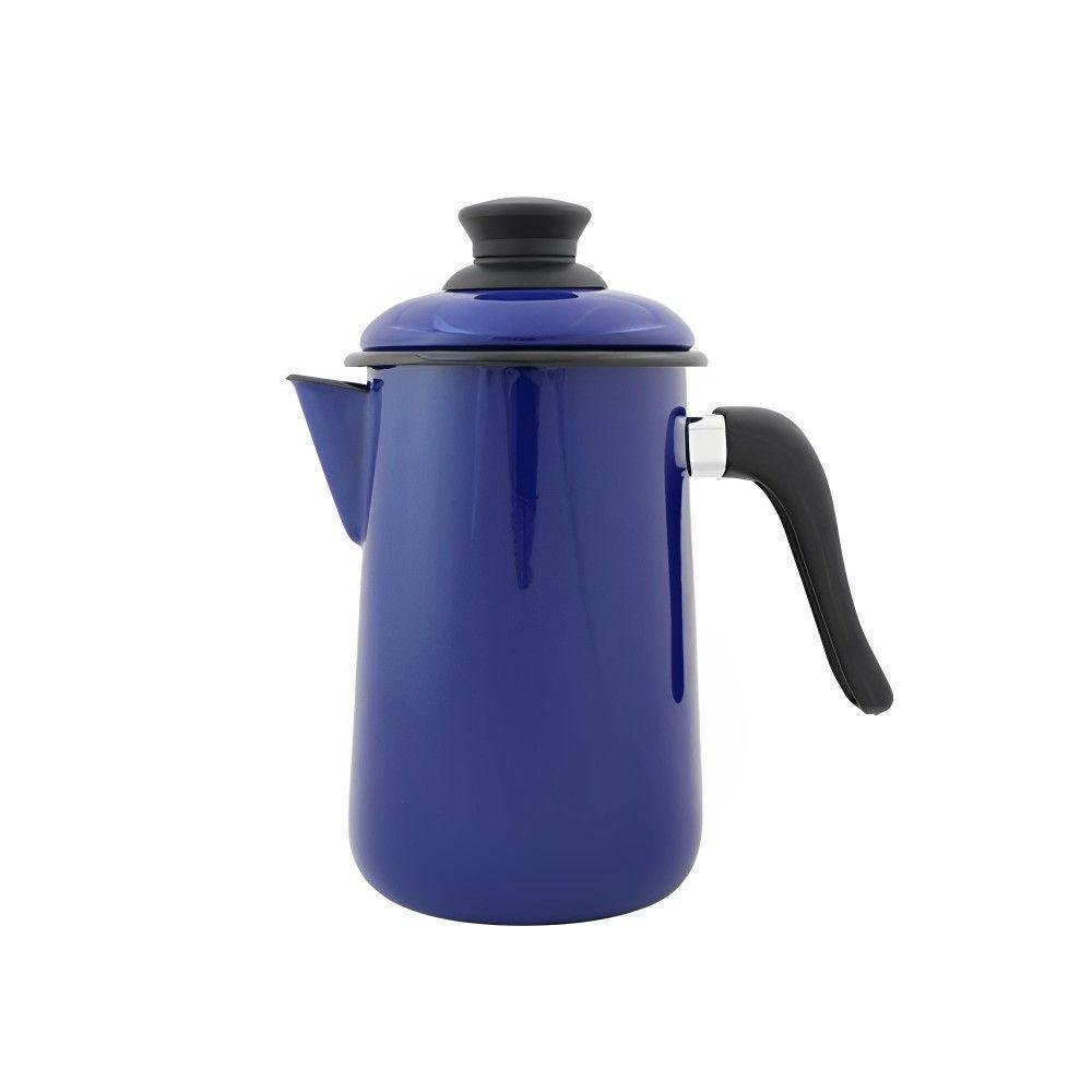 Bule Para Café Esmaltado Azul 1,5 L Ewel - 1