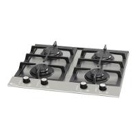 Cooktop A Gás Fischer 4 Bocas Platinium Com Trempe De Ferro Fundido Mesa Aço Bivolt - 1