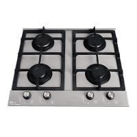 Cooktop A Gás Fischer 4 Bocas Platinium Com Trempe De Ferro Fundido Mesa Aço Bivolt - 2