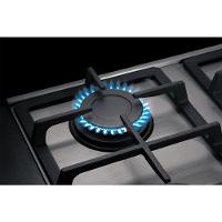 Cooktop A Gás Fischer 4 Bocas Platinium Com Trempe De Ferro Fundido Mesa Aço Bivolt - 4