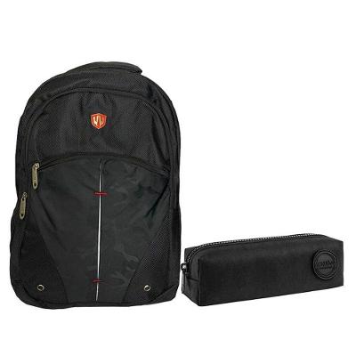 Kit Mochila Escolar Notebook Sbfq7808 E Estojo Académie Preto - Fuseco