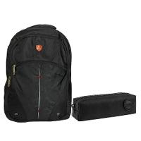 Kit Mochila Escolar Notebook Sbfq7808 E Estojo Académie Preto - Fuseco - 1